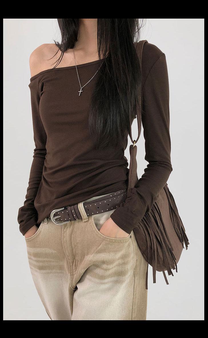 쓰키 반오프  슬림 긴팔-2 COLOR