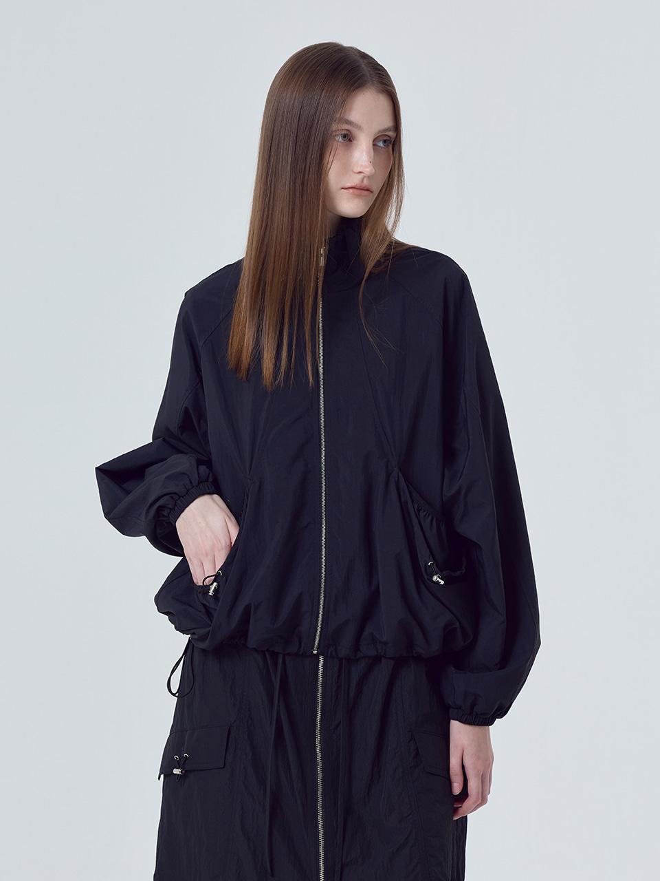 Double Pocket Wind Jumper, Black