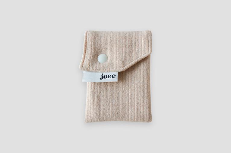 [스튜디오 조에] 니트 미니 월렛 - cream (4차입고)