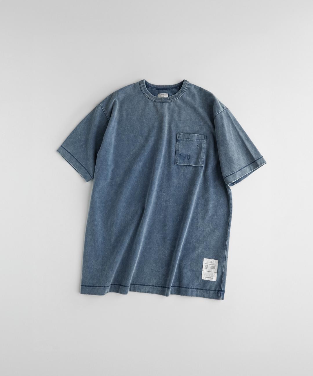 DISTRESSED MIL T-SHIRTS "faded blue\"