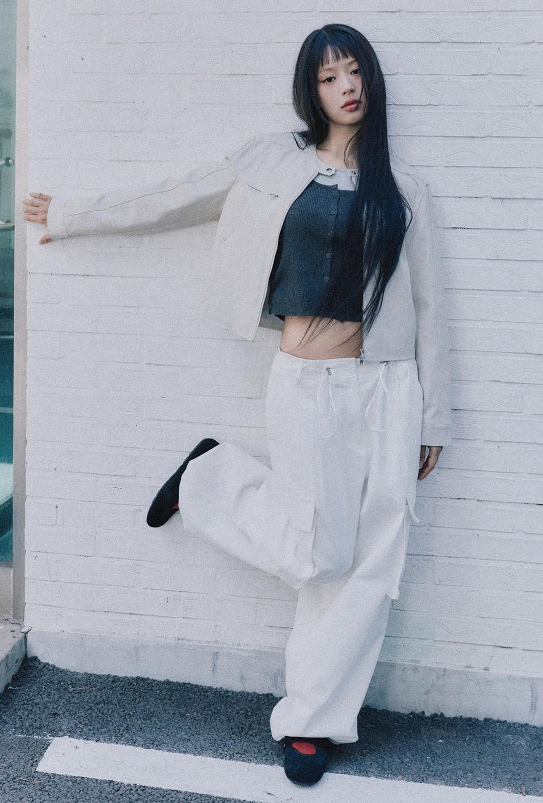 [서지수PICK] 리본 와이드핏 코튼 팬츠_MIWTCG301C