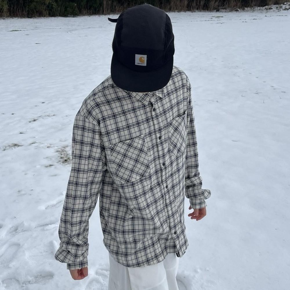 빈티지 컨트리 체크 셔츠(남녀공용,3color)