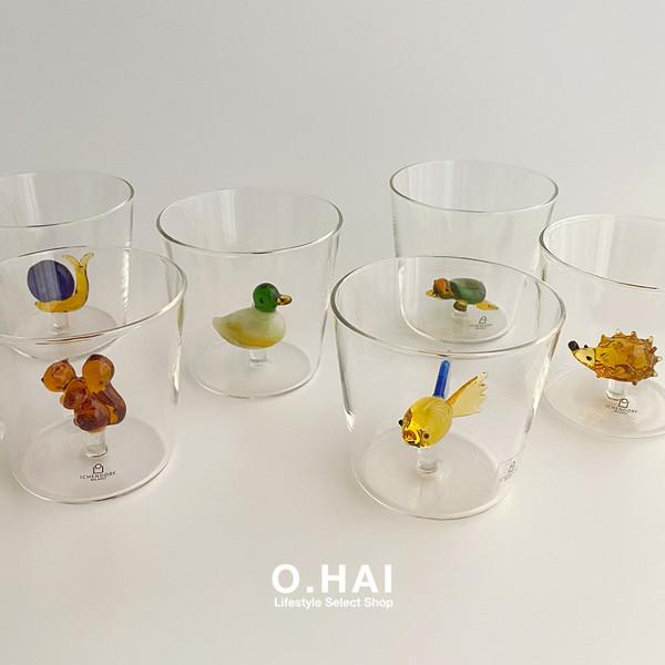 [오하이x퐁퐁약사] 이첸도르프 애니멀 팜 텀블러 유리컵 (9 type)