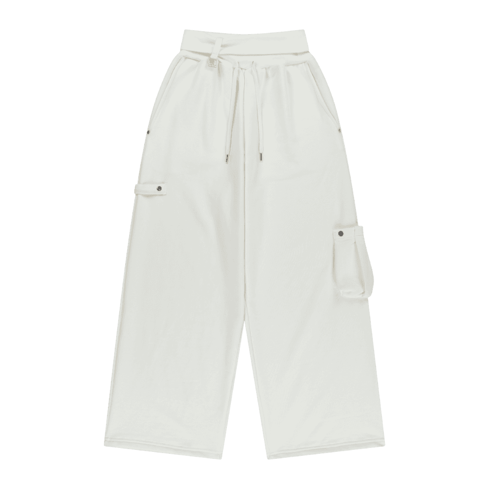 Rib Terry Pocket Sweat Pants (IVORY)
