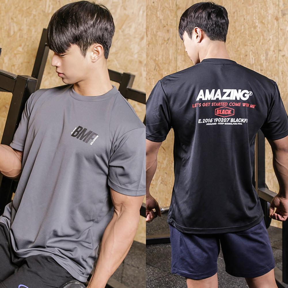 헬스복 기능성 반팔 티셔츠 남성 운동복