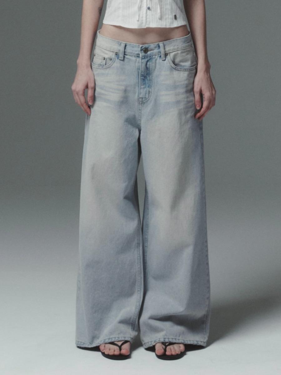 [INEGI] Foggy Wide Denim Pants (light blue)
