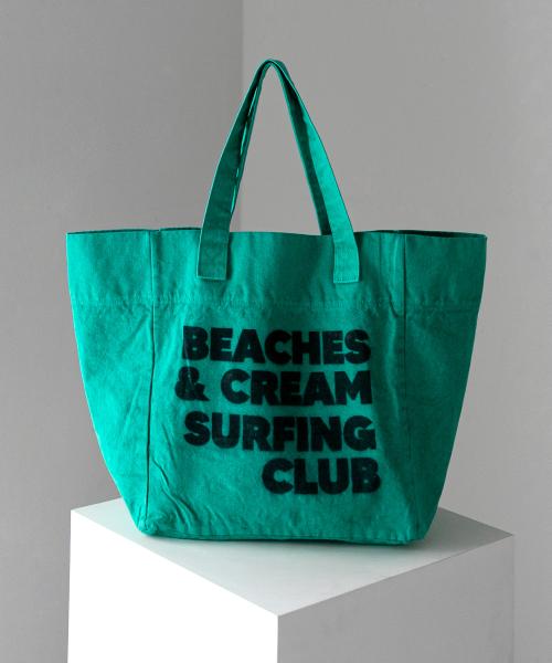 SURFING CLUB PIGMENT ECO BAG-GREEN[BLACK]