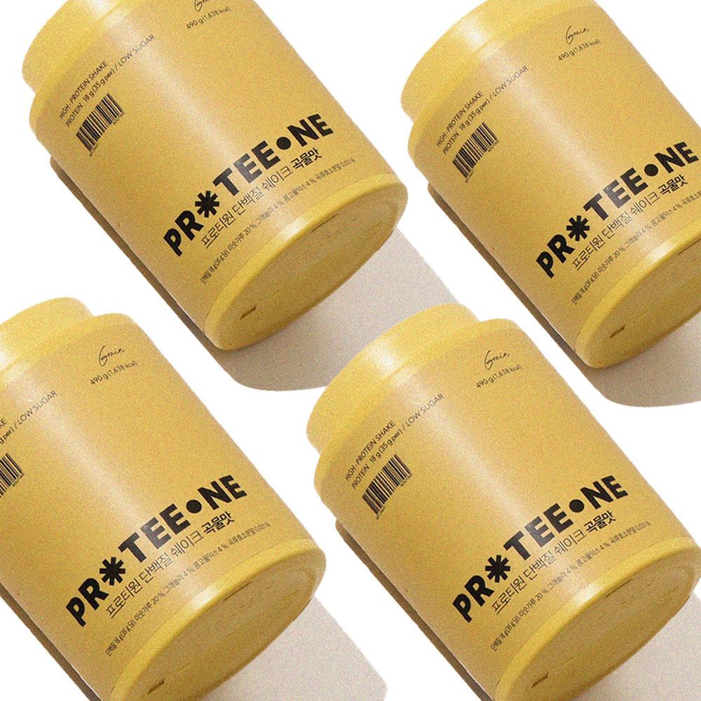 프로티원 단백질 쉐이크 곡물맛 4통 외 다이어트 식사대용 프로틴 보충제 파우더 한끼 맛있는