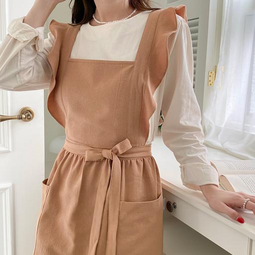 📌이니셜 자수 각인🧵 프리프릴 원피스 앞치마