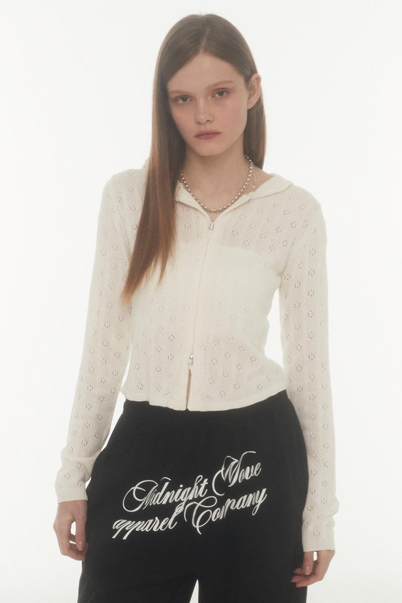 fl hood cardigan (ivory)