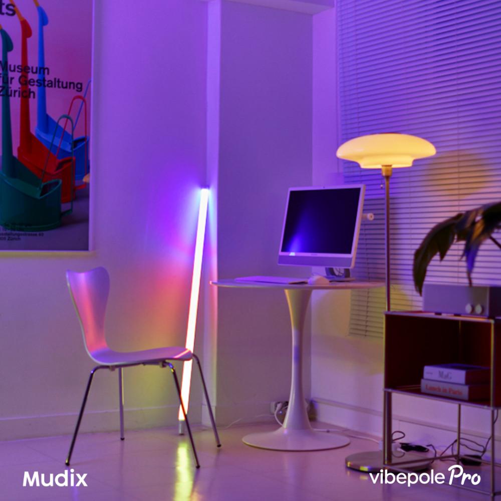 무딕스 바이브폴 Pro 스마트 LED 조명 무드등 네온 무대 RGB LED 바 스트립