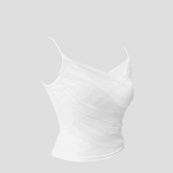 Lisa chiffon sleeveless top (2colors)