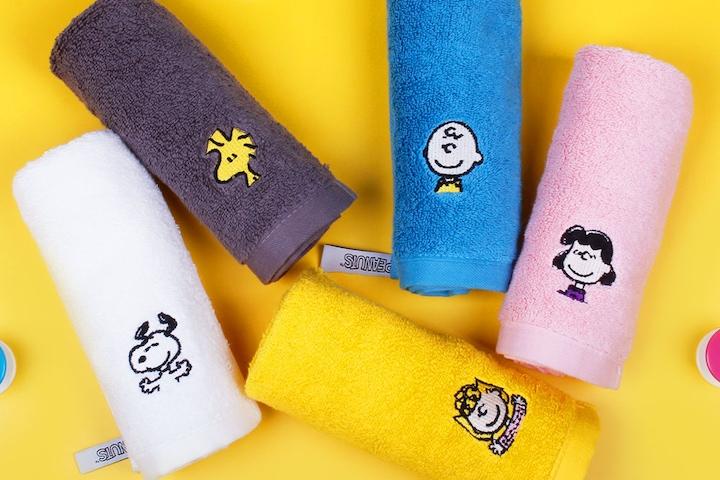 스누피피너츠 캐릭터 핸드 어린이집 수건 / 고리수건 1P