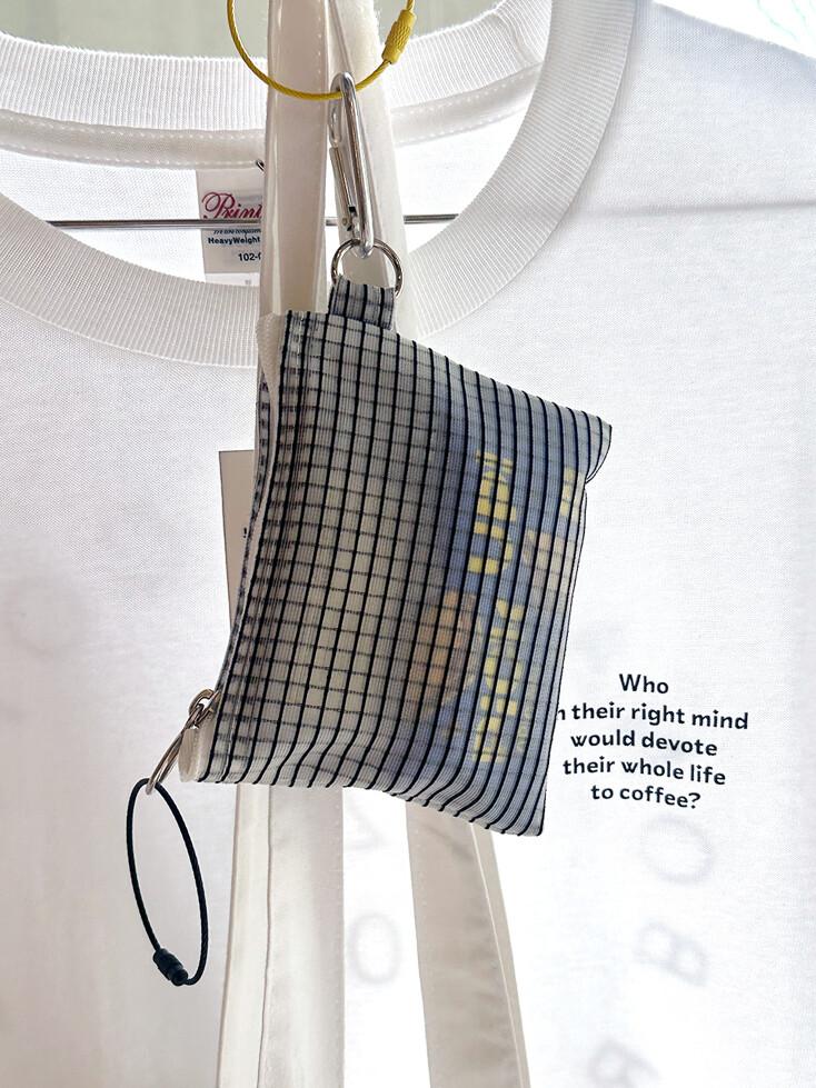 매쉬 미니 파우치 블랙