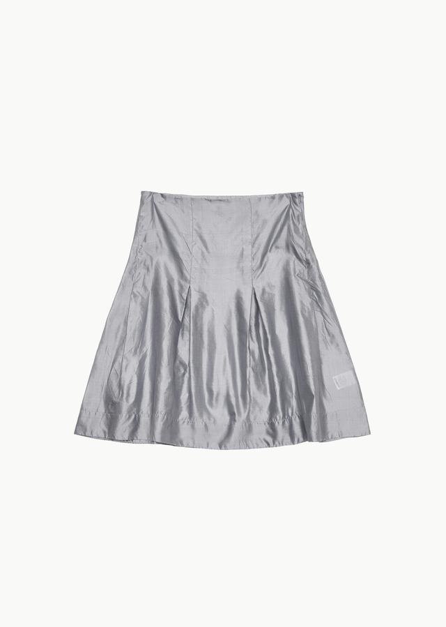뮤제드 Mused Lucky frill skirt - Grey Stripe - 위시버킷
