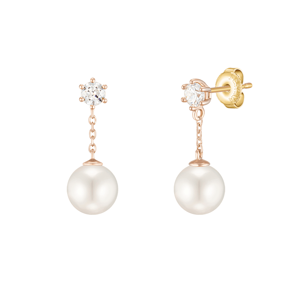 BASIC PERLINA 14K 담수진주 귀걸이 (JJP1EF1BS181R4000)