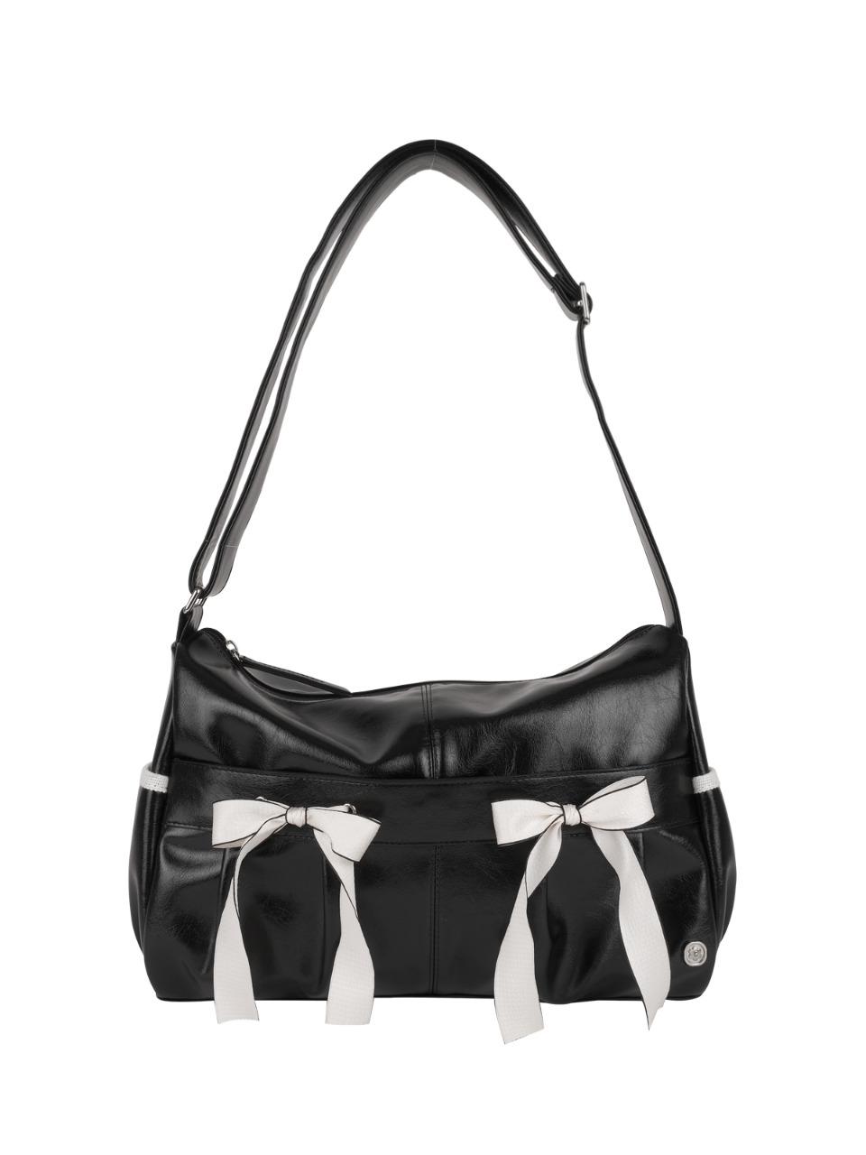 [ 10% OFF ~5/6 | 5/7 순차배송시작] Ribbon duffel bag_black