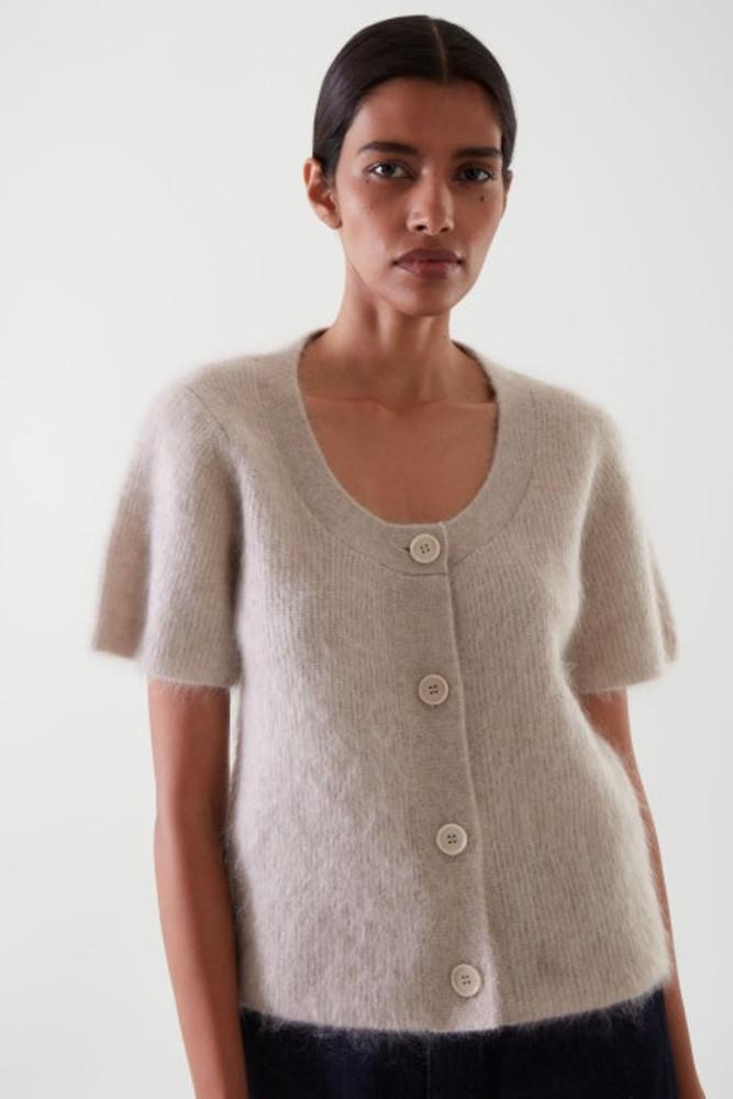 코스 숏 슬리브 모헤어 가디건 1009050004 / COS SHORT-SLEEVE MOHAIR CARDIGAN, 토미샵