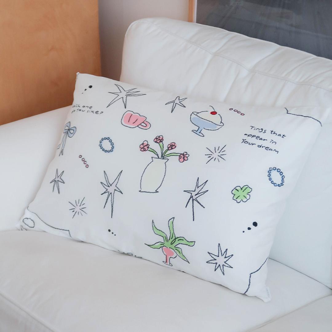 noon drawing color pillow cove