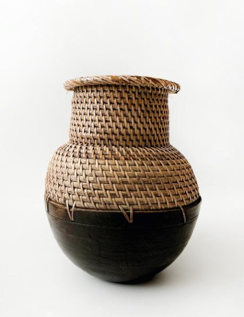 라탄 우드 화병
