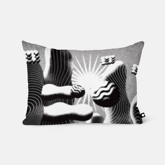 Black wonderland 베개 커버