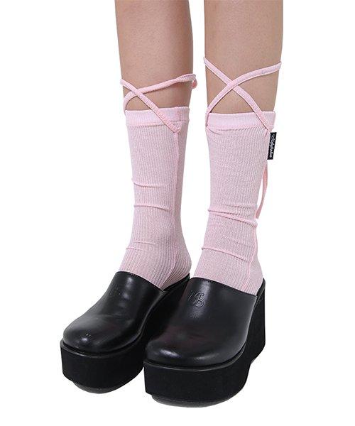 LACE SHORT SOCKS(PINK)