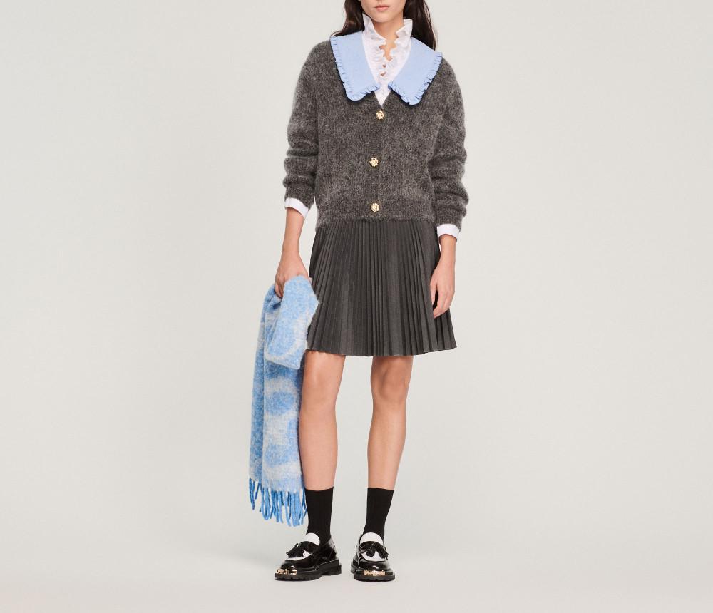 Sandro cardigan 산드로그레이프릴카라가디건