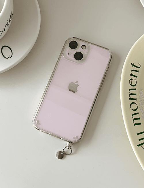 [handmade] logo pendant clear jelly hard case