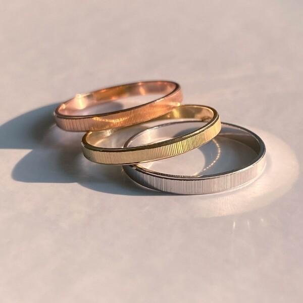 14k Lucete Hologram ring(2mm)