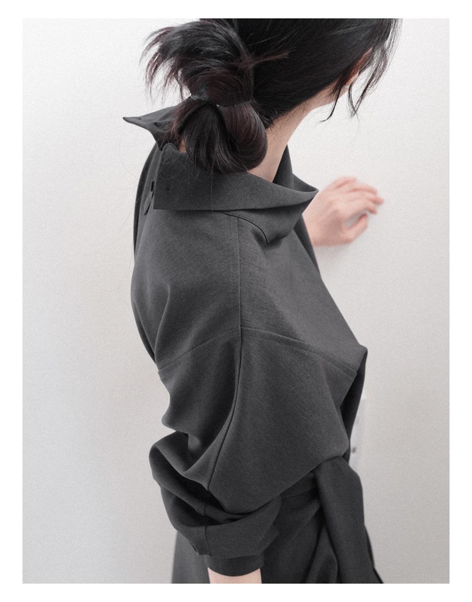 [10일소요] 리벨르 터틀 하이 원피스 [클래식차콜]