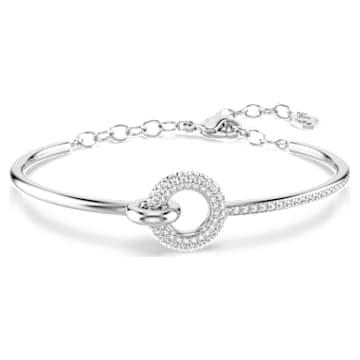 Dextera 뱅글, 라운드 컷, 화이트, 로듐 플래팅