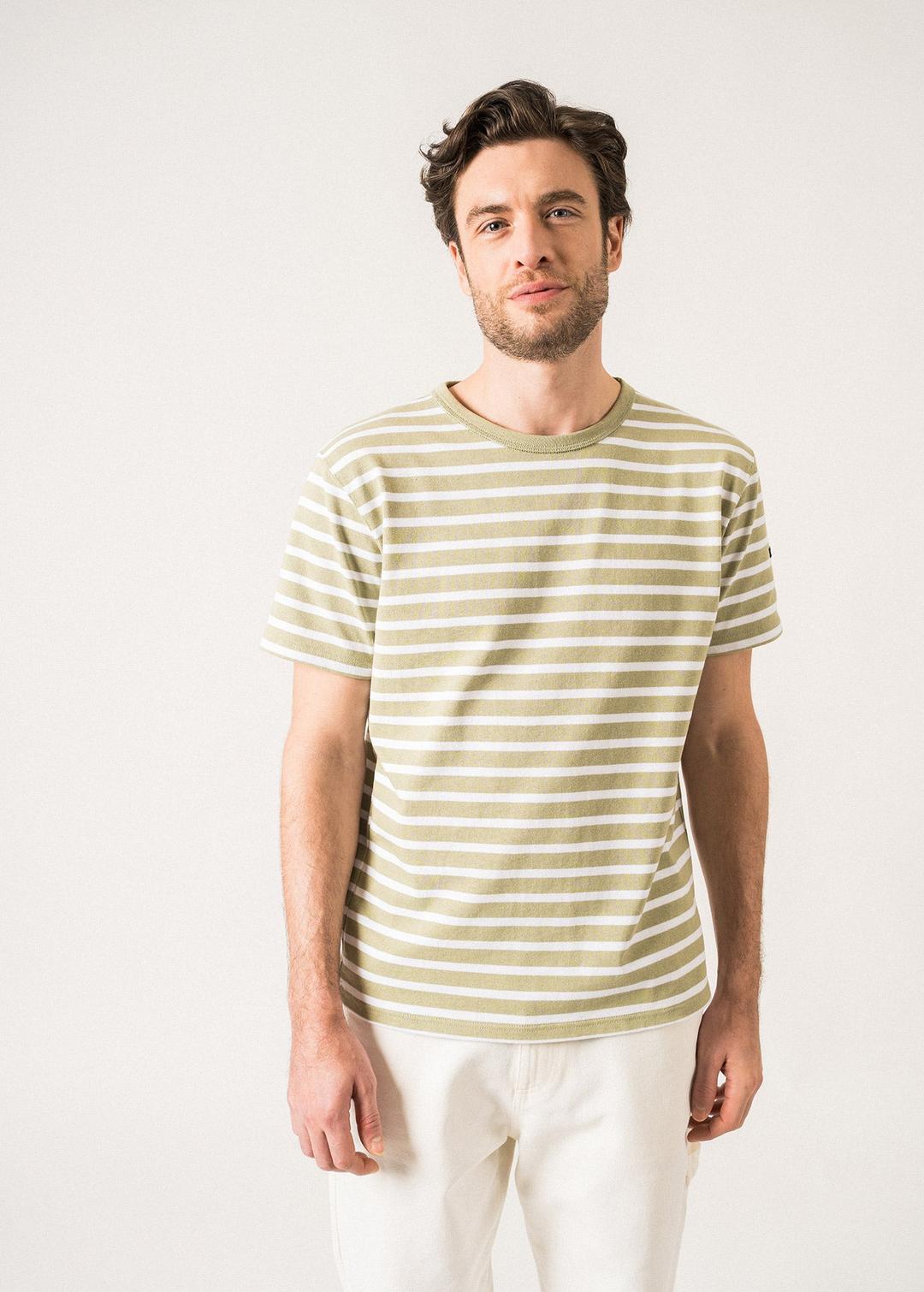 T-shirt rayé Guérande - en coton (AMANDIER/NEIGE) - AMANDIER/NEIGE / S