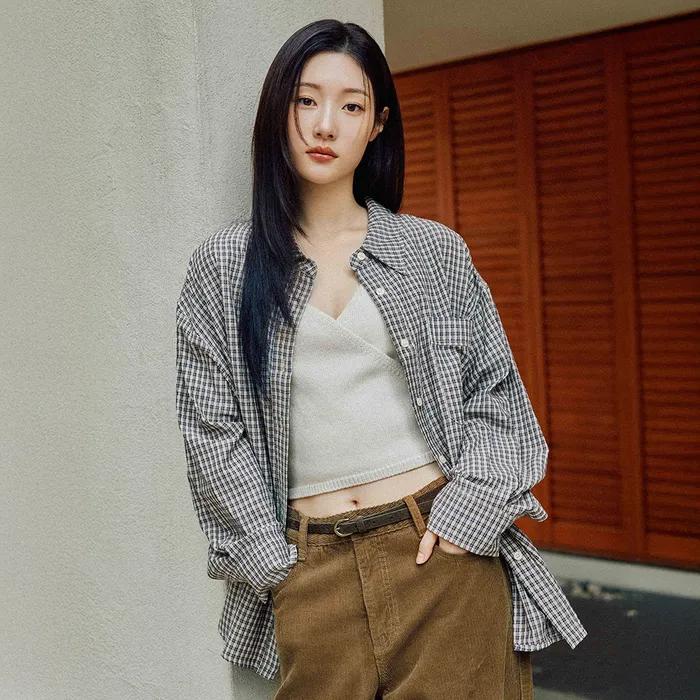 쉬어 체크 셔츠 NEW5XB323_2color