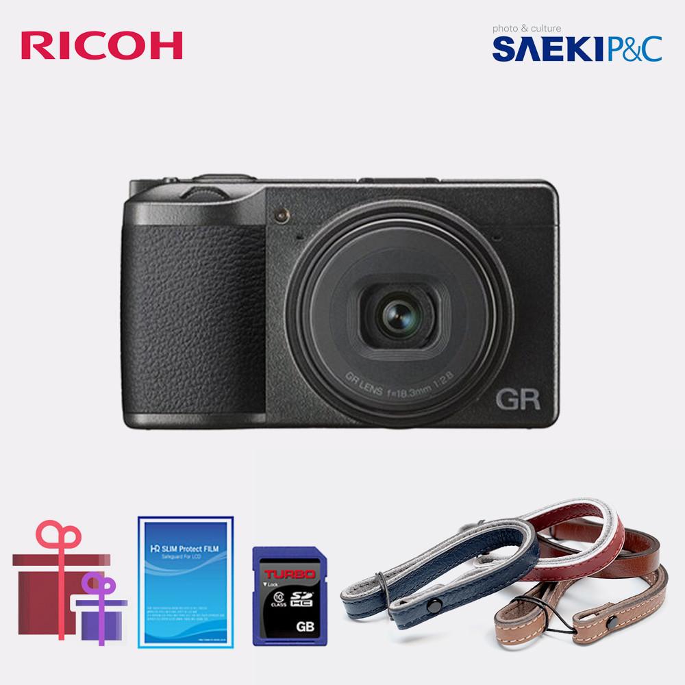 리코 GR3 블랙 (SD 128GB + LCD 필름 + 가죽 스트랩) (재고 보유/당일 출고)