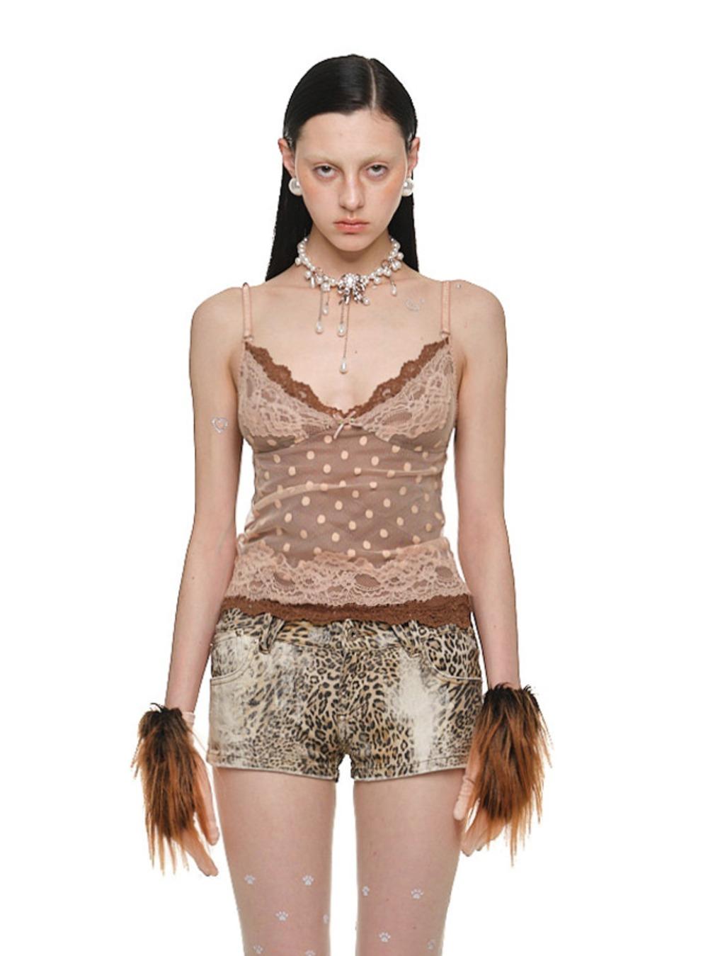 Lace Dot Camisole (3color)