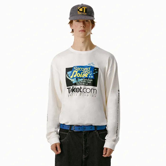 Secondary Noise L/S Tee White