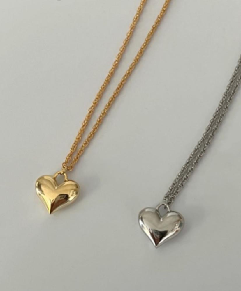 하트 팬던트 네크리스