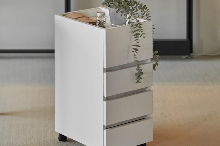 [내일도착] 에어 E0 트롤리 이동식 책상 서랍장 (2단/4단)