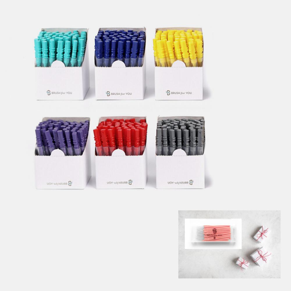 브러쉬포유 국내 생산 치간칫솔 I형 50p+휴대용30p+케이스