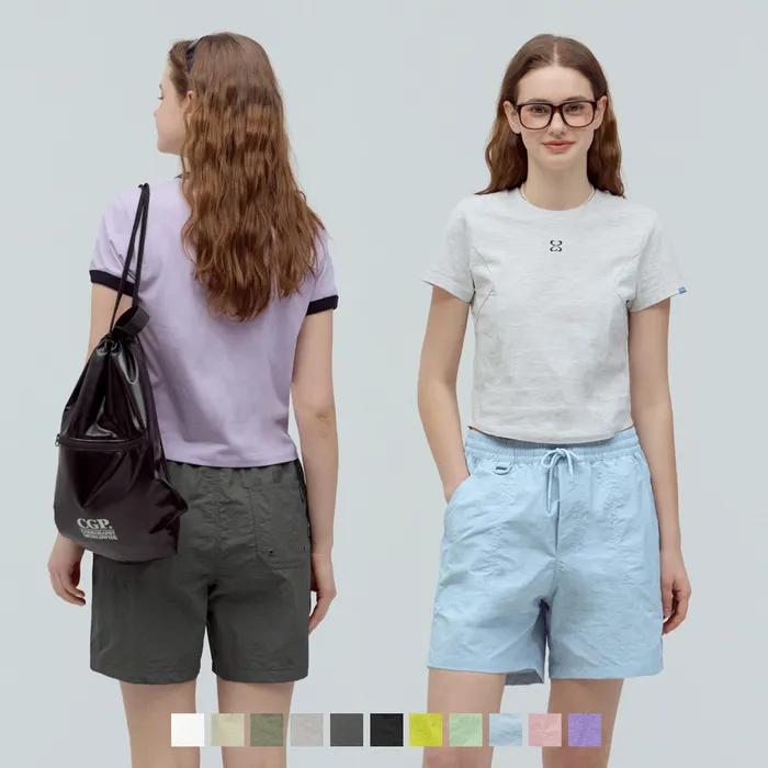 [2PACK] [기본핏 OR +5CM 선택] 크리스피 나일론 팬츠 쇼츠_11COLOR