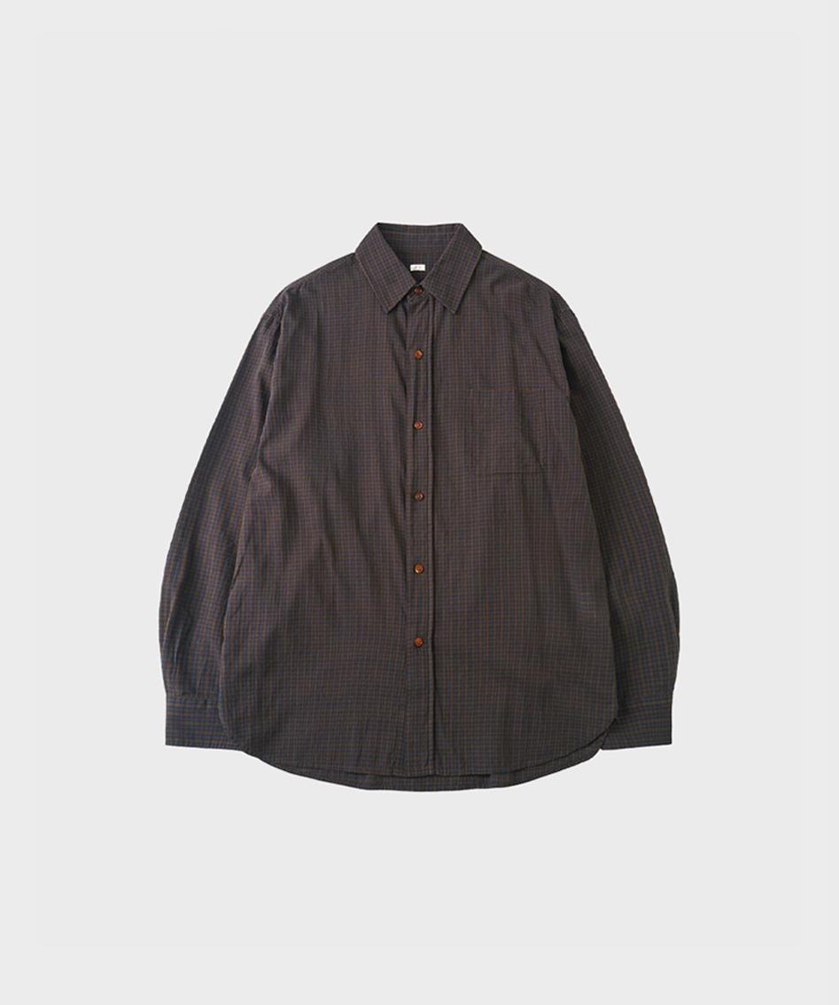 DGRE | LE MARAIS CHECK SHIRTS BROWN