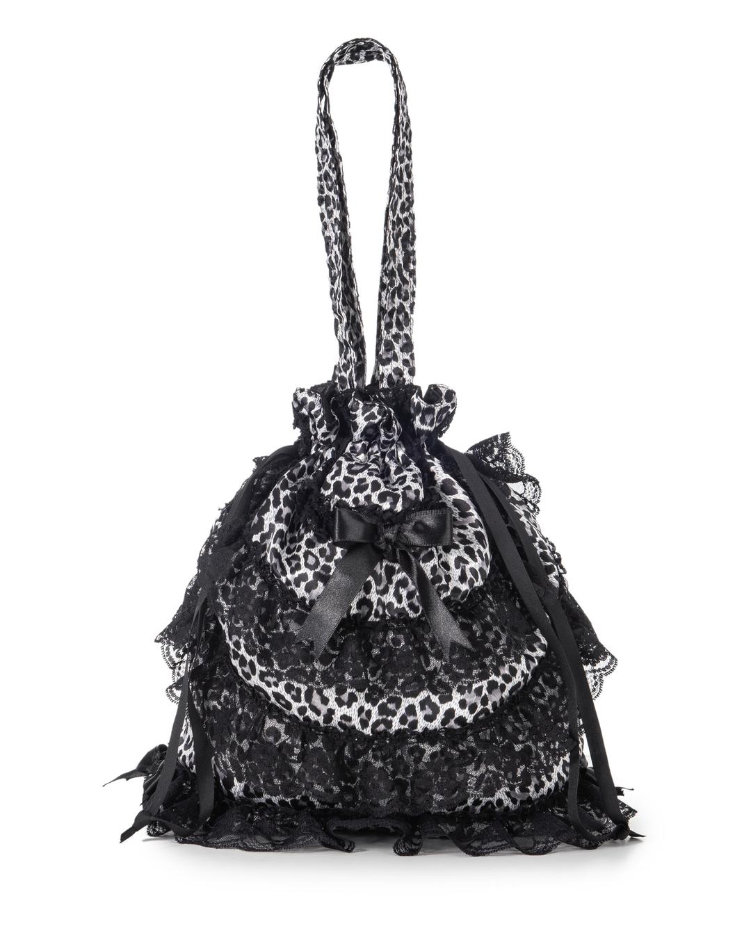 Bmc Leopard ribbon bag (Black)
