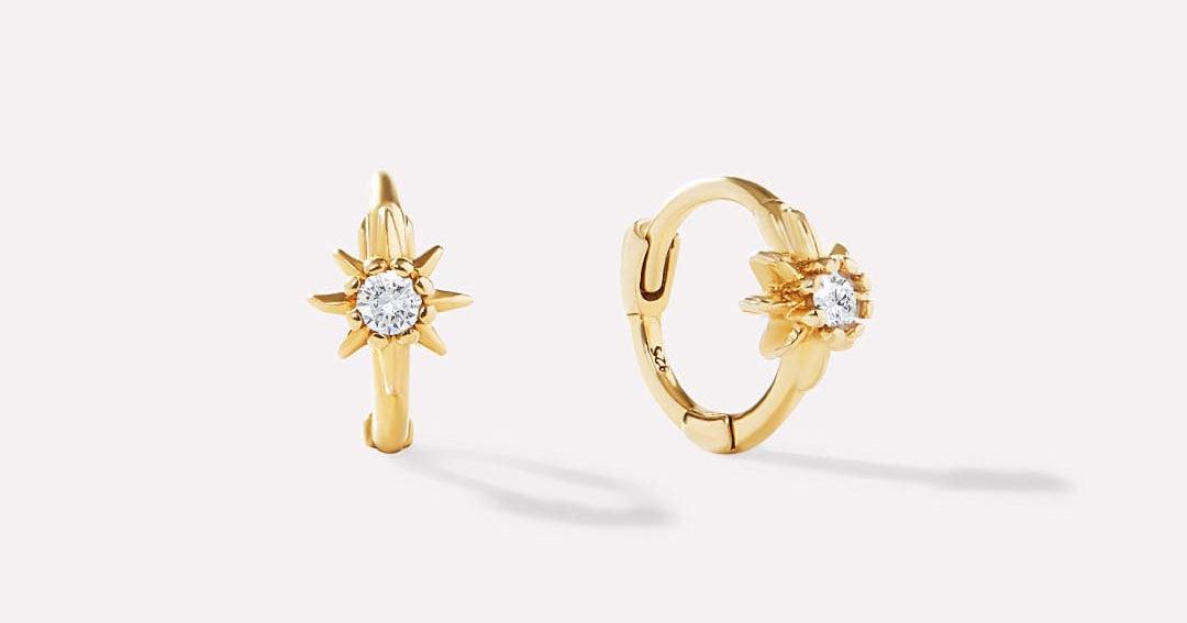 Sun Huggie Hoops - Elios