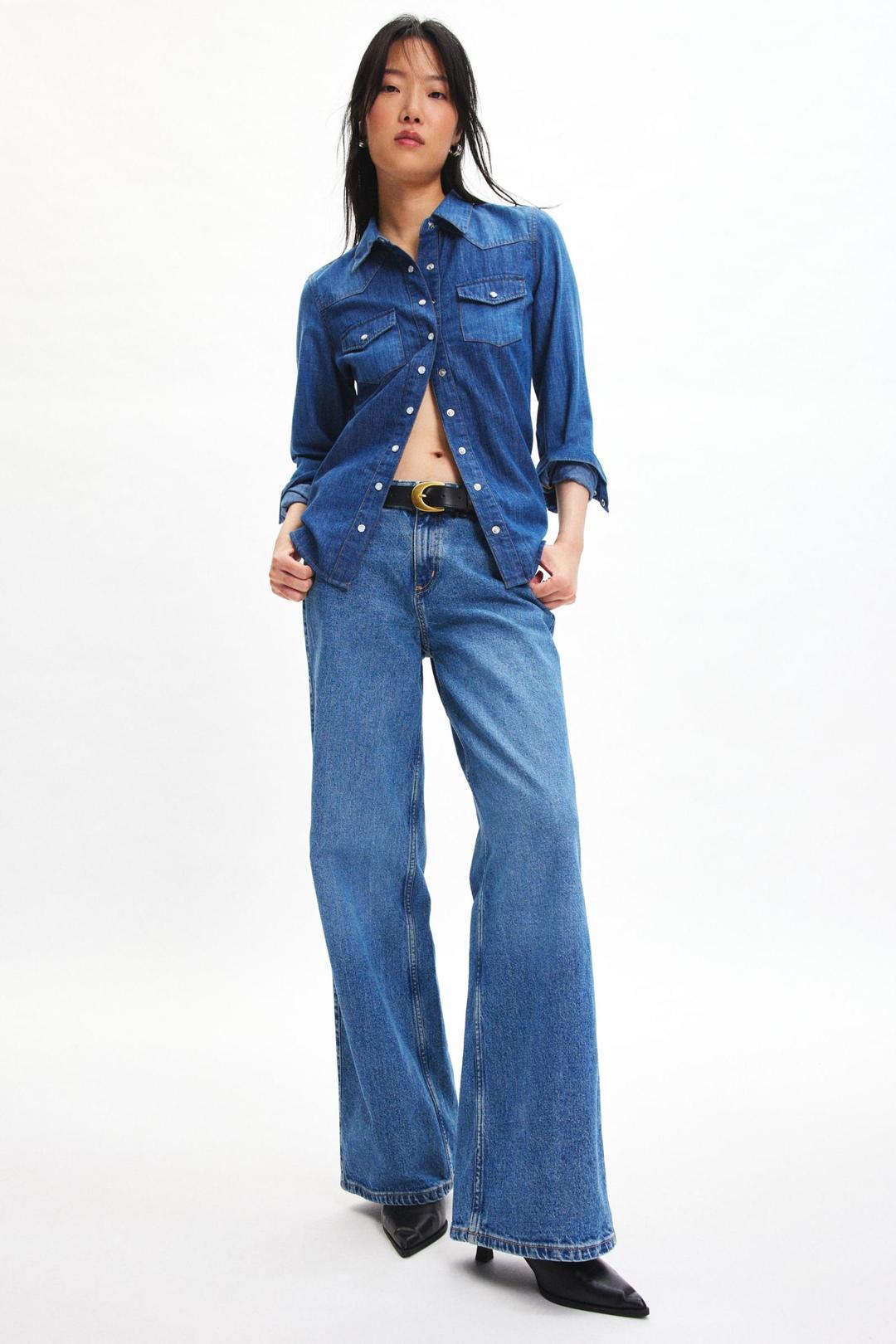 BDG 아리엘라 데님 웨스턴 셔츠