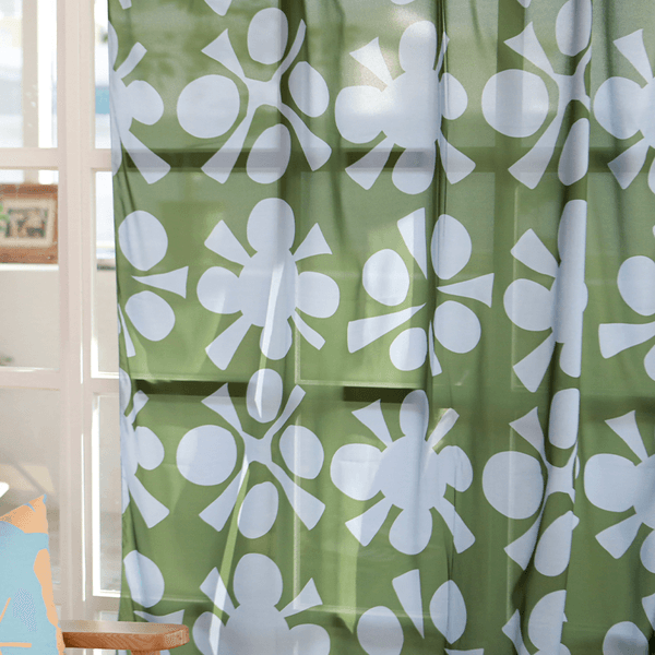 [빛의 모양] 패턴 쉬폰 커튼