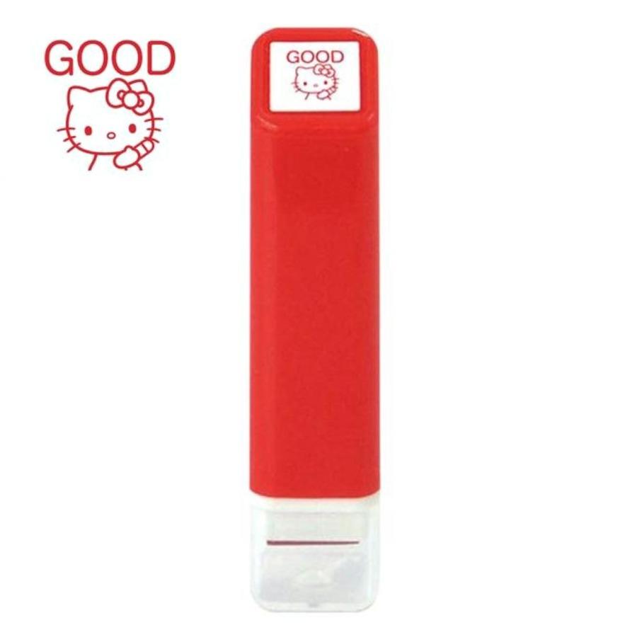 [스탬프] 코도모노카오 원포인트 스탬프 / 산리오 헬로키티 good (레드)