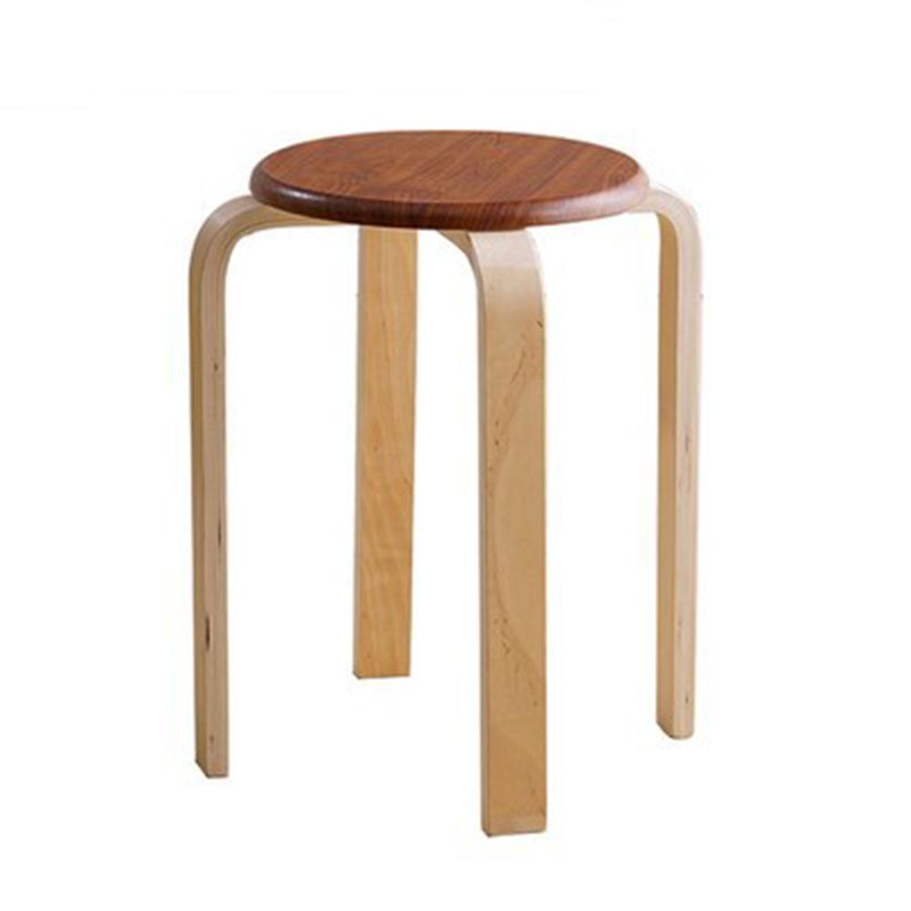 감성 우드 원형 스툴 보조의자 등받이없는