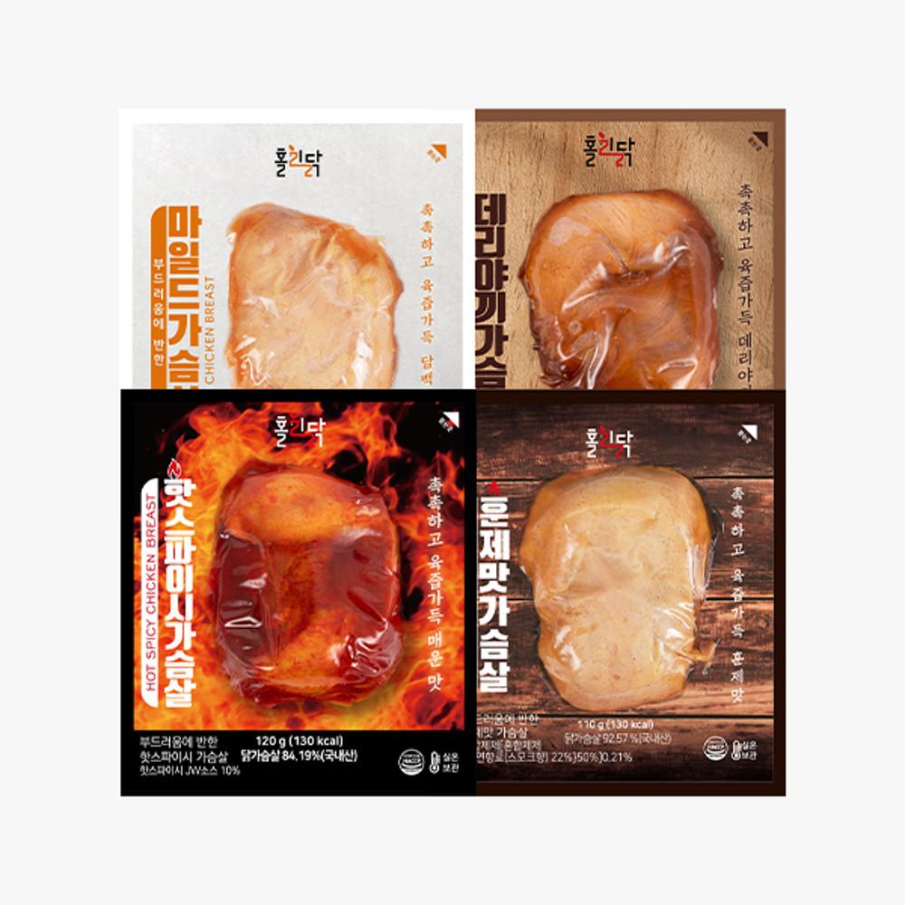 홀리닭 부드러움에 반한 닭가슴살 마일드 110g x 1팩 / 실온 상온 바로먹는 가슴살