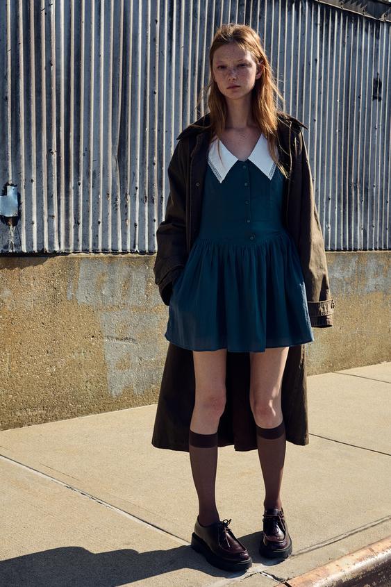 피터팬 칼라 미니 원피스