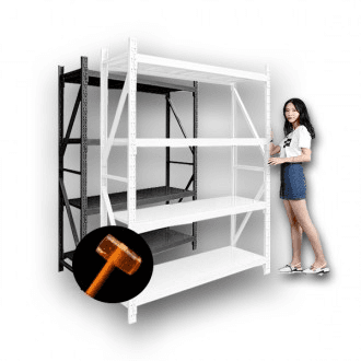 토토랙 무볼트 조립식 철제앵글 경량랙 창고진열대 매장선반 3단4단5단6단